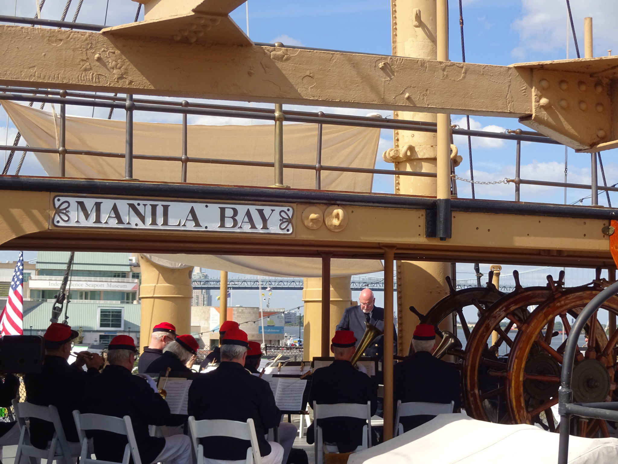 Playing on USS Olympia